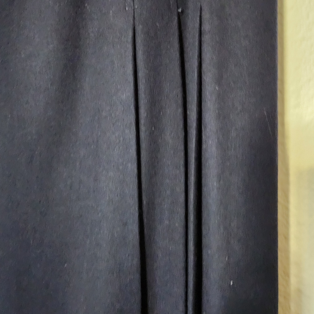 Vintage Evan-Picone ILGWU Navy Blue Wool Blend Pleated Skirt Made in USA Size 16 - Picture 4 of 8